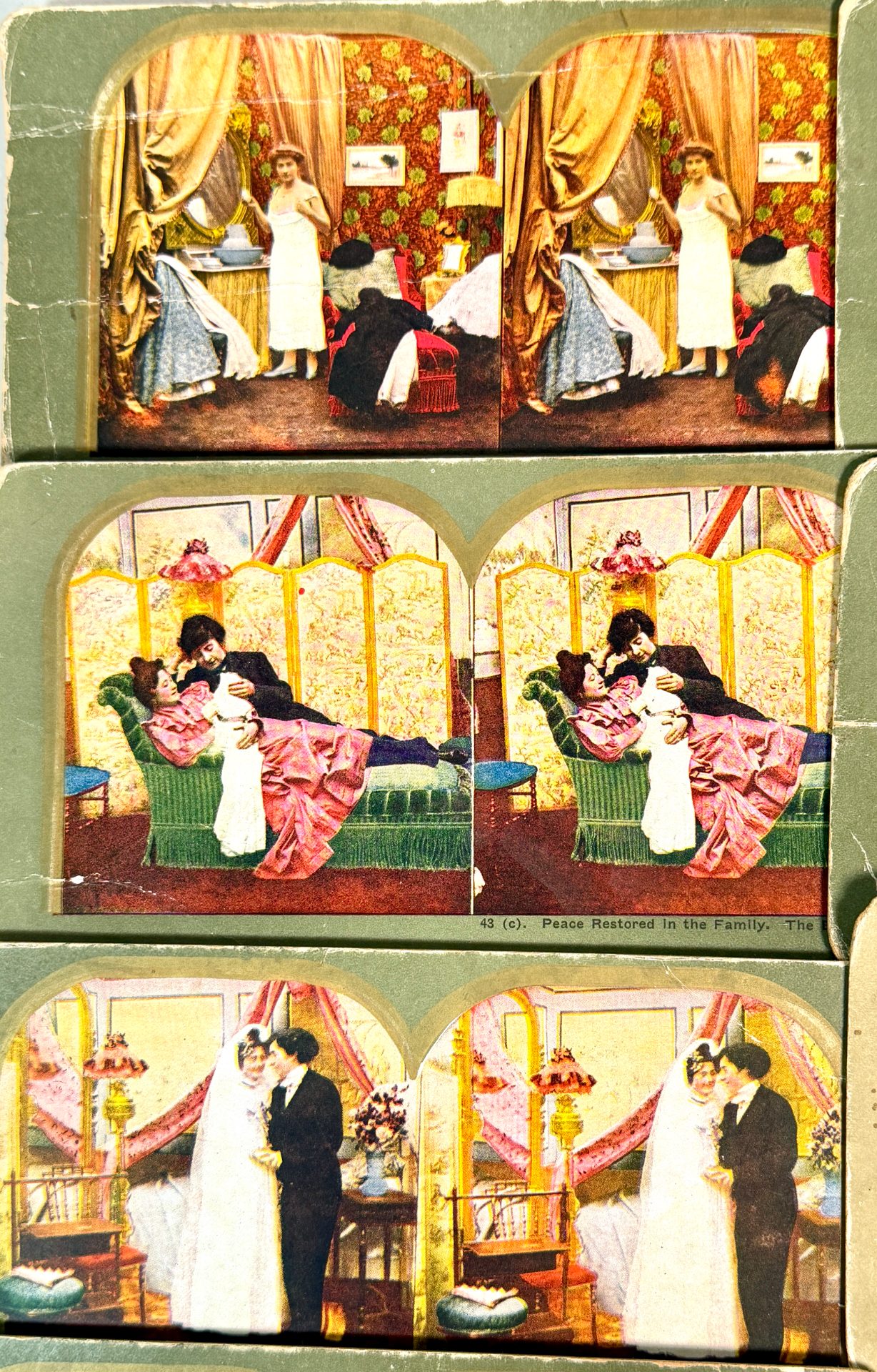 FOTOS STEREO (8, VICTORIANAS) COLOREADAS vista 3