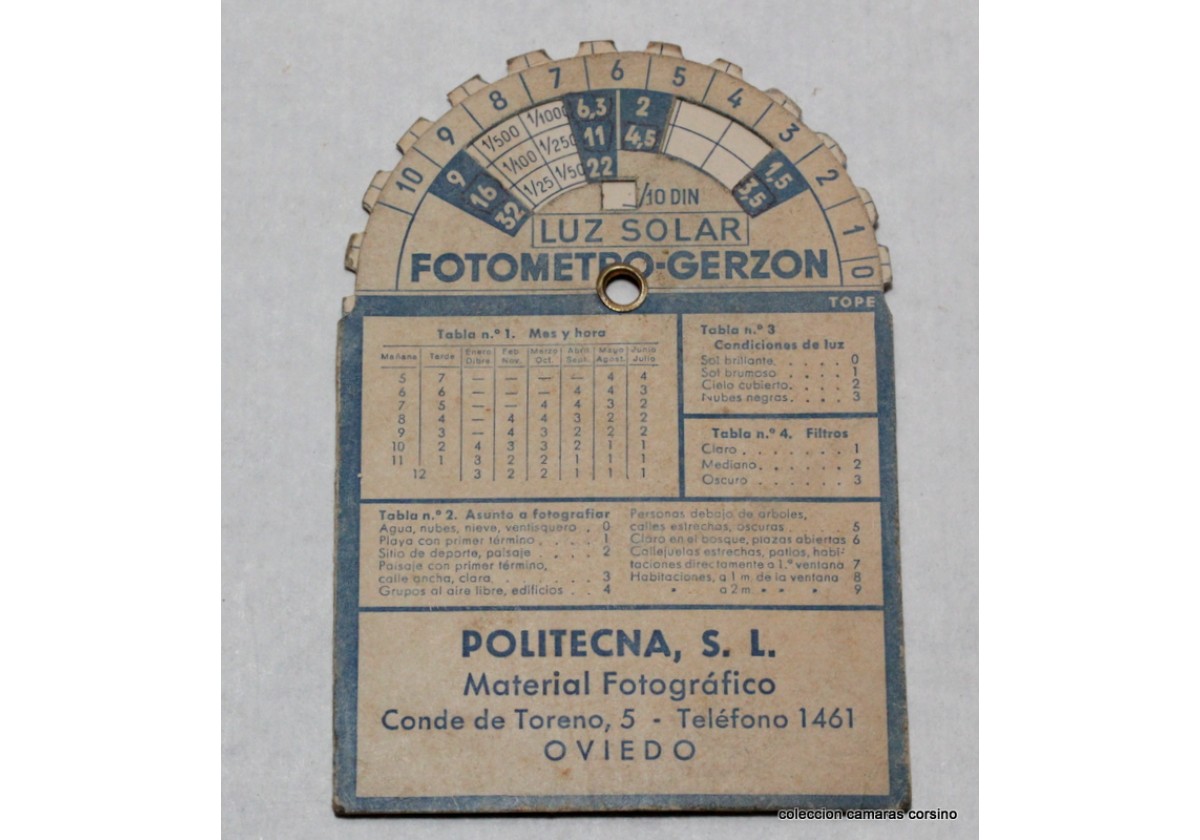 EXPOSIMETRO INTUITIVO GERZON