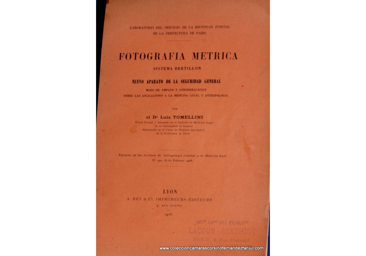 Libro: FOTOGRAFIA METRICA