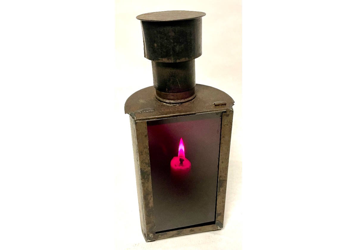 FAROL DE LABORATORIO CON VELA (PORTATIL).