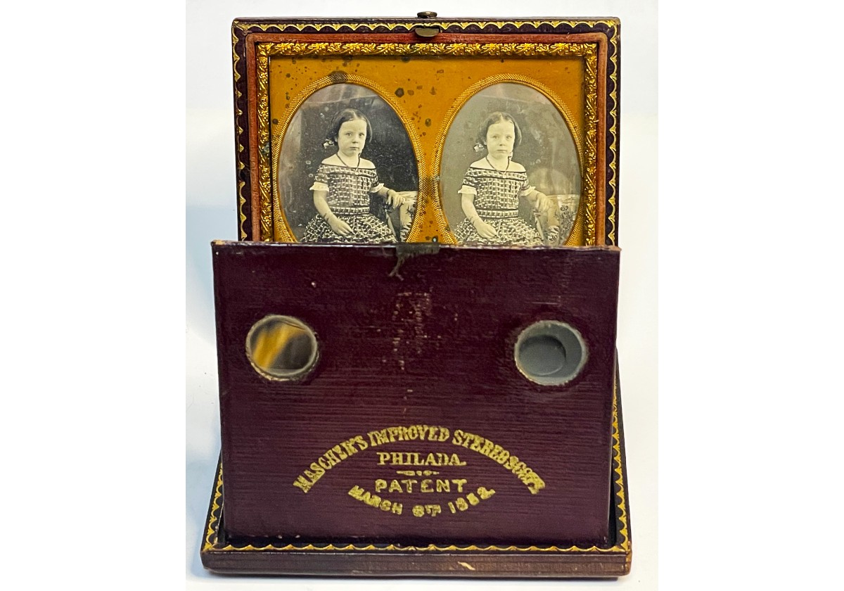 DAGUERROTIPO STEREO, CON VISOR (NIÑA).
