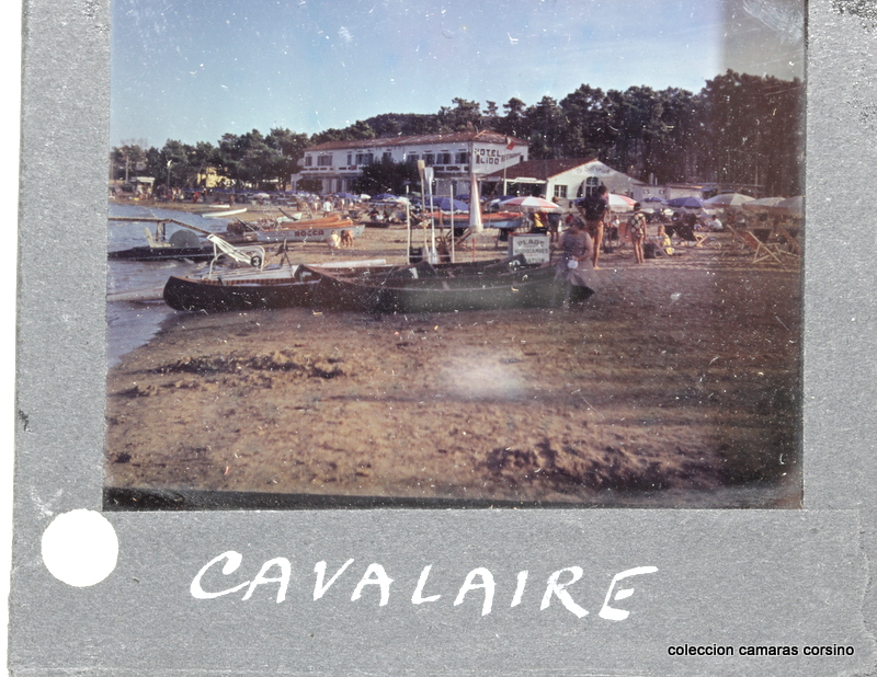 DIAPOSITIVAS VIDRIO COLOR 6X6, PLAYA CAVALAIRE (40). vista 3