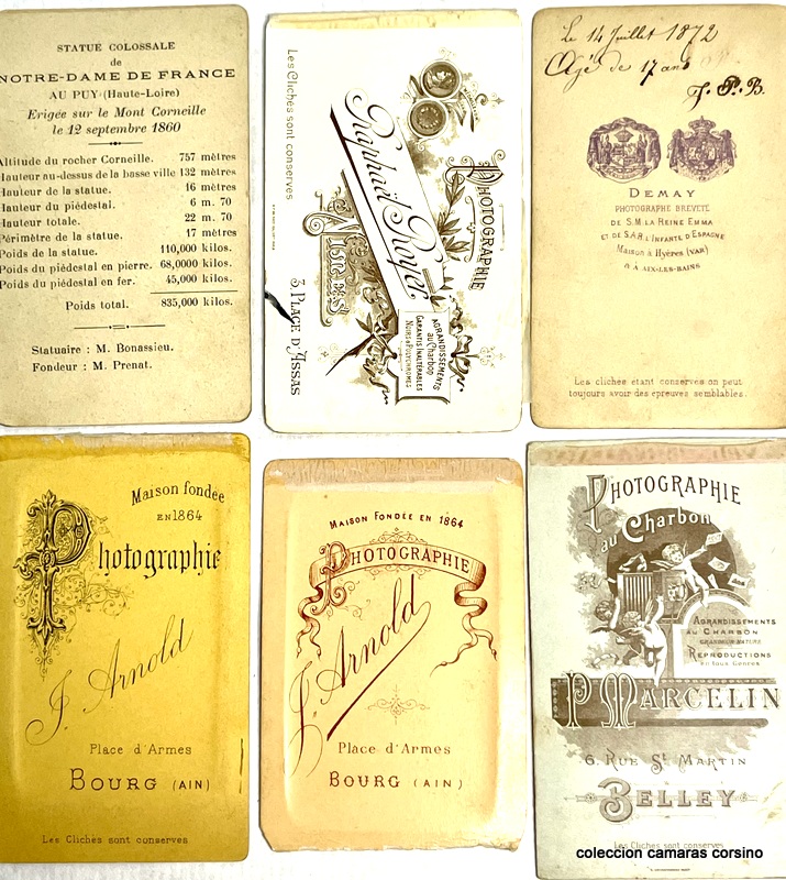 FOTOS (6) CARTE DE VISITE (CDV). vista 2