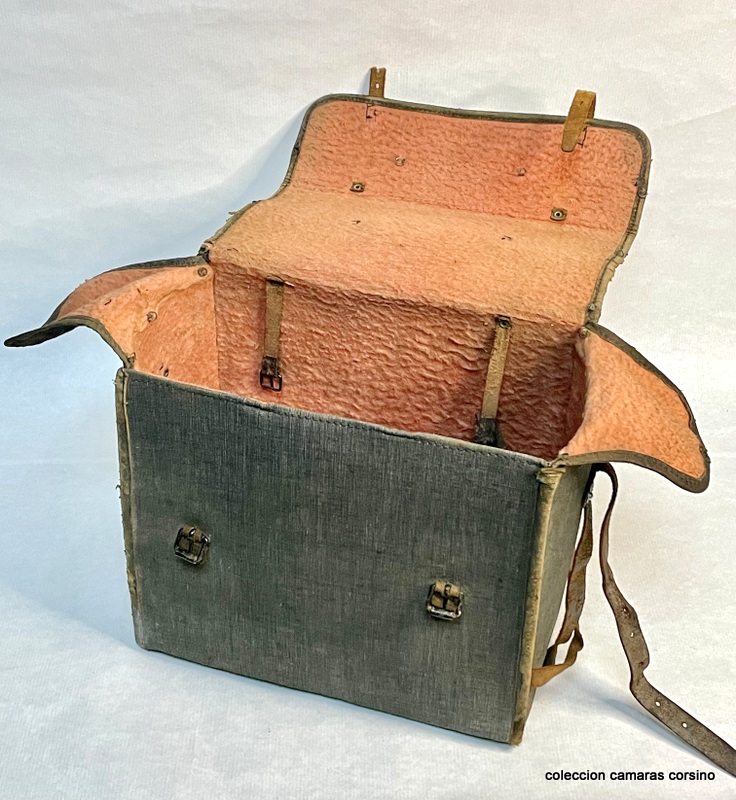 ESTUCHE CAMARA MADERA DEL XIX. vista 5