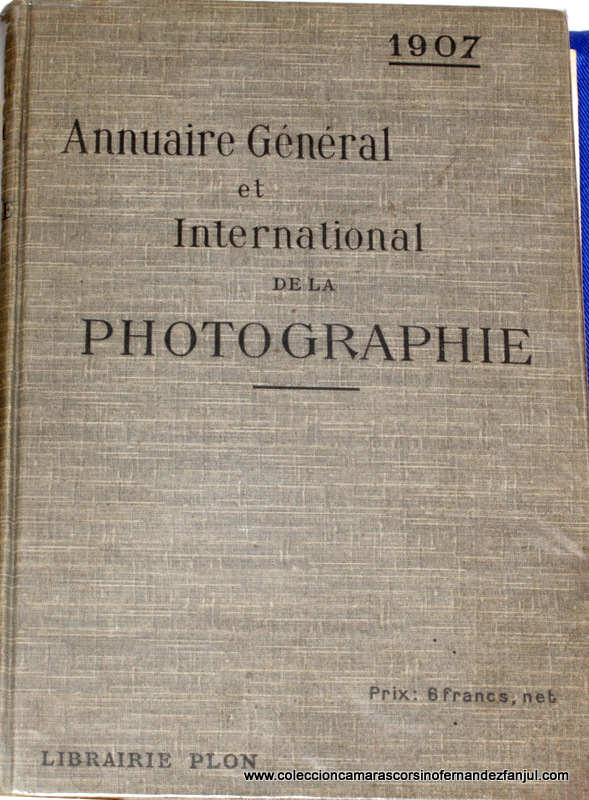 Libro: ANUAIRE GENERAL ET INTERNATIONAL DE LA PHOTOGRAPHIE.