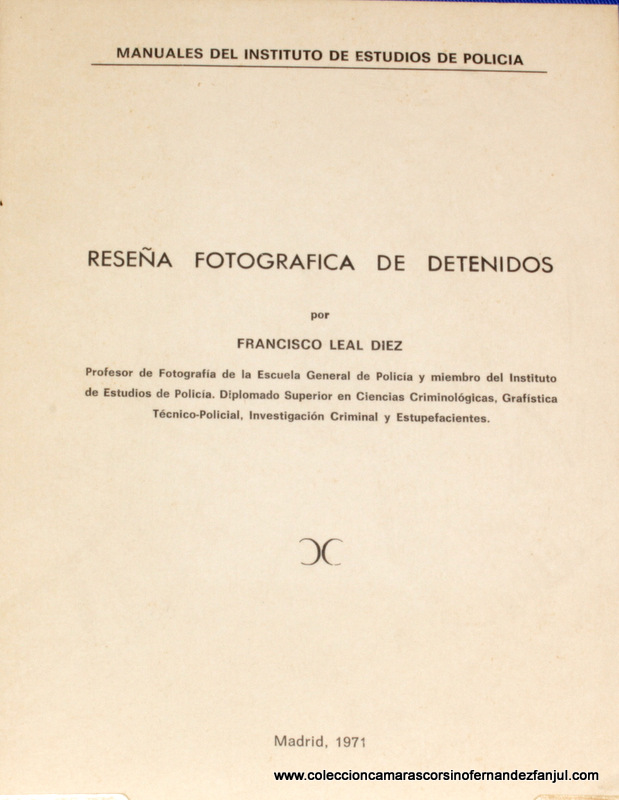 Libro: RESEÑA FOTOGRAFICA DE DETENIDOS.