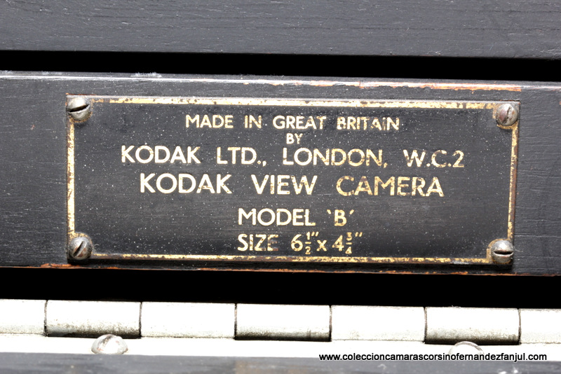 KODAK, VIEW CAMERA MODEL B (reseña detenidos). vista 5